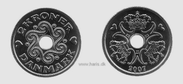 Picture of DENMARK 2 Kroner 2007 KM 874.2 UNC