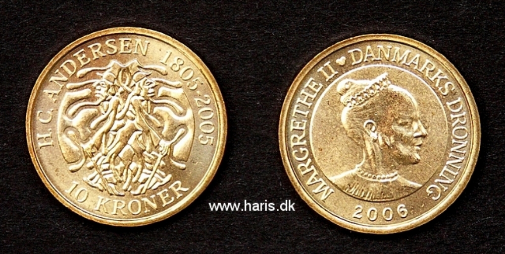 Picture of DENMARK 10 Kroner 2006 The Shadow KM903 UNC