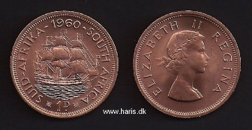 Picture of SOUTH AFRICA 1 Penny 1960 KM46 UNC