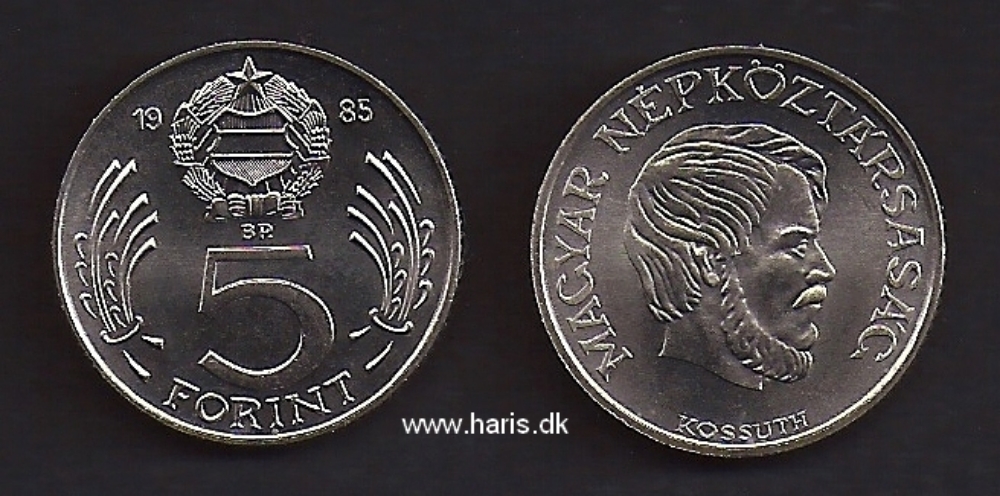 Picture of HUNGARY 5 Forint 1985 KM635 UNC