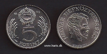 Picture of HUNGARY 5 Forint 1984 KM635 UNC