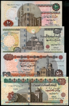 Picture of EGYPT 10-100 Pounds 2009-10 P new UNC