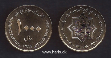 Picture of IRAN 1000 Rials 2010 Comm. Eid Al-Ghadeer KM 1274 UNC