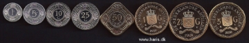 Picture of NETHERLANDS ANTILLES 1 Cent-5 Gulden 1990-10 UNC