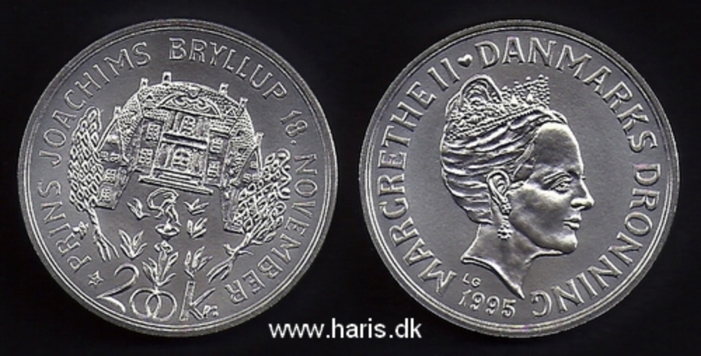 Picture of DENMARK 200 Kroner 1995 KM 882 SILK-PROOF