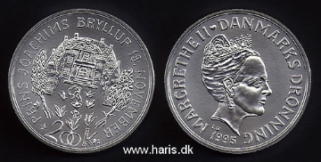 Picture of DENMARK 200 Kroner 1995 KM 882 SILK-PROOF