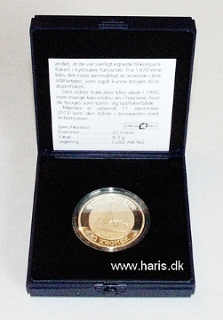 Picture of DENMARK 20 Kroner 2012 "Fiskekutter" KM new PROOF