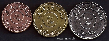 Picture of IRAQ 25-100 Dinars 2004 KM175-177 UNC