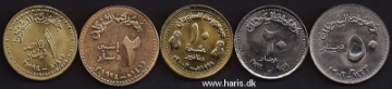 Picture of SUDAN 1-50 Dinars 1994-03 KM112-121 UNC