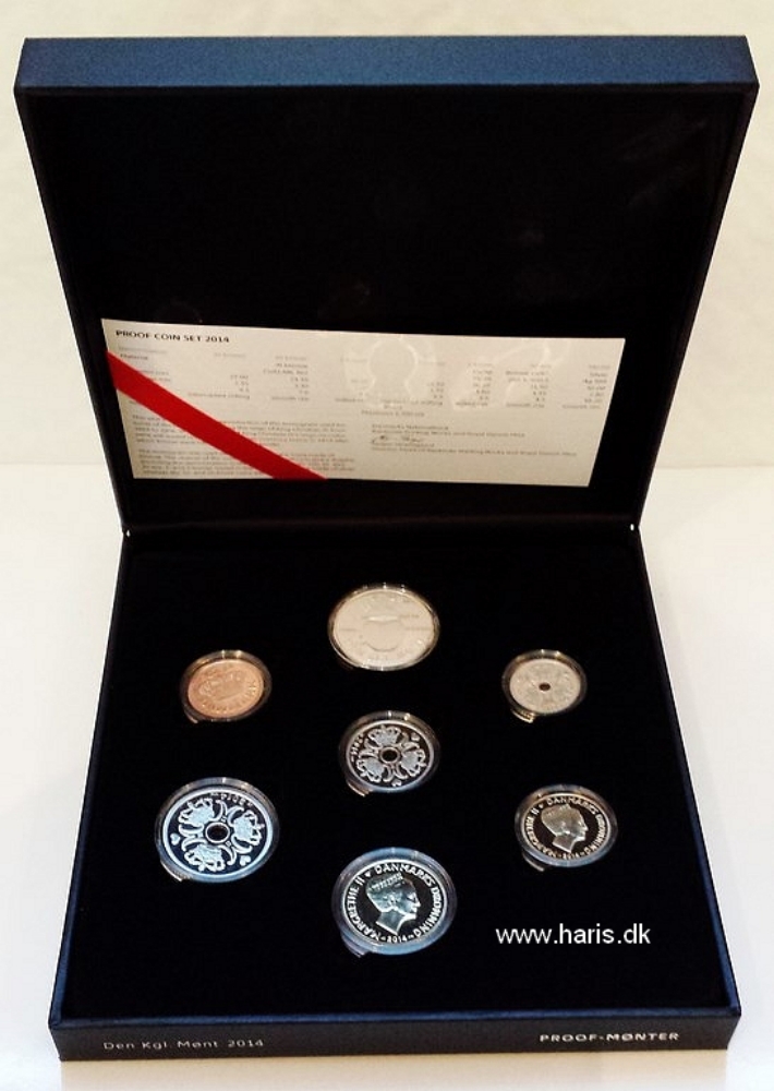 Picture of DENMARK Official Mint-Coin set 2014 PROOF