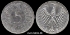 Picture of GERMANY 5 Mark 1972 J Silver KM112.1 aUNC