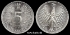 Picture of GERMANY 5 Mark 1972 F Silver KM112.1 aUNC