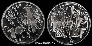 Picture of GERMANY 10 Euro 2003 D Comm. Silver KM225 UNC