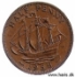 Picture of GREAT BRITAIN 1/2 Penny 1958 KM896 VF+