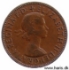 Picture of GREAT BRITAIN 1/2 Penny 1958 KM896 VF+