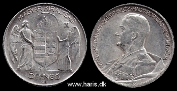 Picture of HUNGARY 5 Pengo 1939 FORGERY 