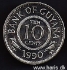 Picture of GUYANA 10 Cents 1990 KM33 UNC