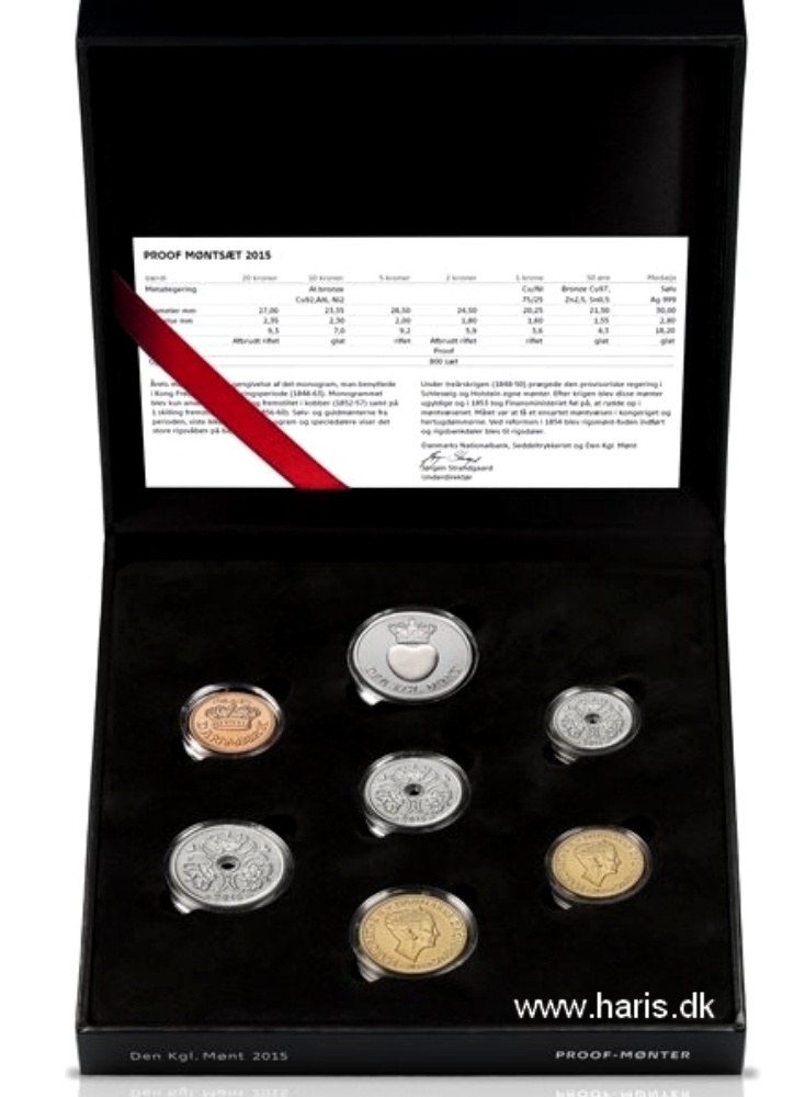 Picture of DENMARK Official Mint-Coin set 2015 PROOF