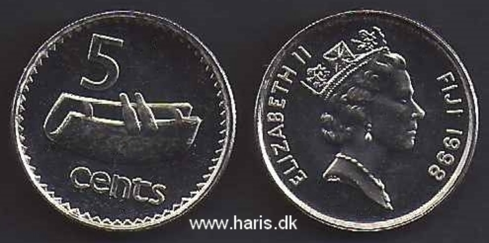 Picture of FIJI 5 Cents 1998 KM51a UNC