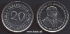 Picture of MAURITIUS 20 Cents 1996 KM53 UNC