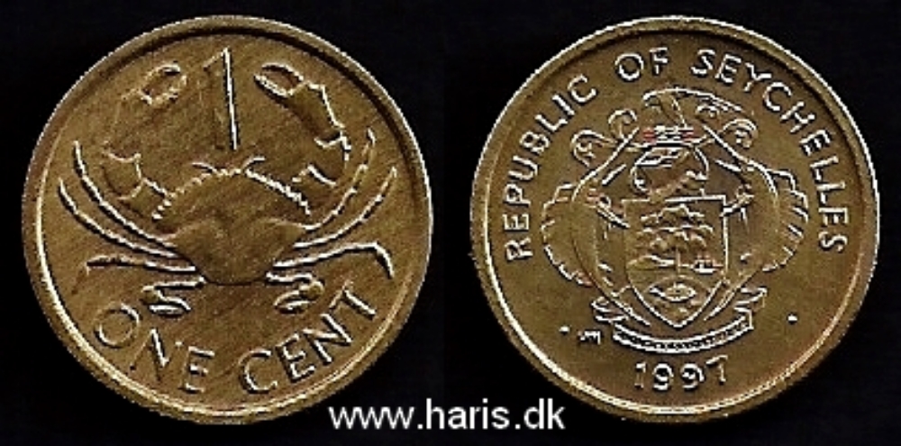 Picture of SEYCHELLES 1 Cent 1997 KM46.2 UNC