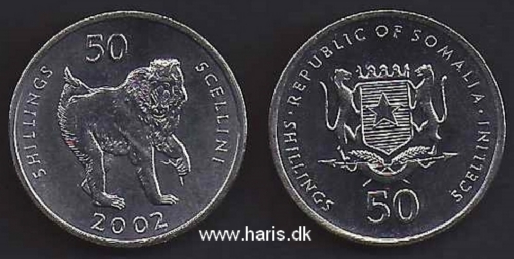 Picture of SOMALIA 50 Shillings 2002 KM111 UNC