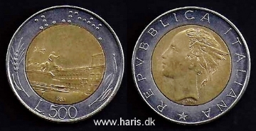 Picture of ITALY 500 Lire 1983 KM111 aUNC