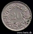 Picture of SWITZERLAND 20 Rappen 1960 KM29a VF