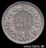 Picture of SWITZERLAND 20 Rappen 1981 KM29a XF