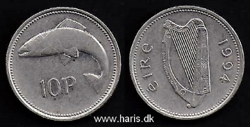 Picture of IRELAND 10 Pence 1994 KM29 VF