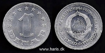 Picture of YUGOSLAVIA 1 Dinar 1963 KM36 UNC