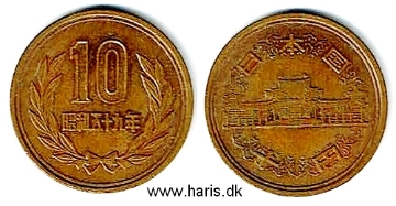 Picture of JAPAN 10 Yen Yr.59 (1984) Showa KM73a VF