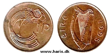 Picture of IRELAND 1 Penny 1995 KM20a XF+/aUNC