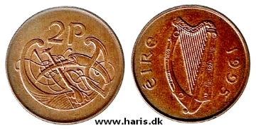 Picture of IRELAND 2 Pence 1995 KM21a XF