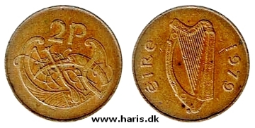 Picture of IRELAND 2 Pence 1979 KM21 VF