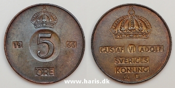 Picture of SWEDEN 5 Ore 1966 KM822 VF+