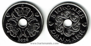 Picture of DENMARK 5 Kroner 2020 KM 869.2 UNC