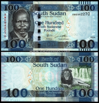 Picture of SOUTH SUDAN 100 Pounds 2019 P 15d UNC
