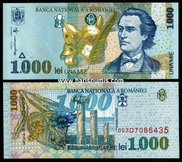 Picture of ROMANIA 1000 Lei 1998 P 106 UNC