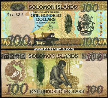 Picture of SOLOMON ISLANDS 100 Dollars ND(2015) P 36 UNC