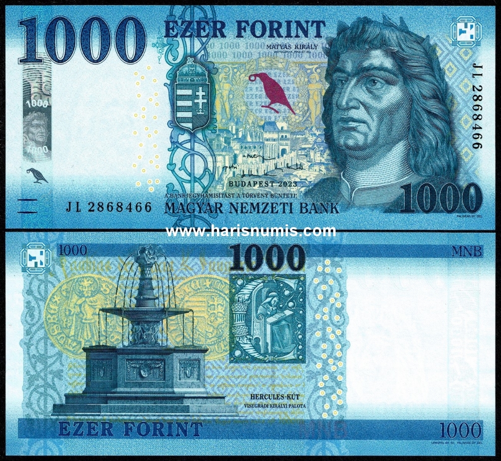 Picture of HUNGARY 1000 Forint 2023 P 203d UNC