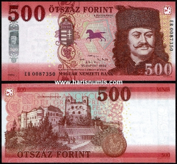 Picture of HUNGARY 500 Forint 2022 P202b UNC