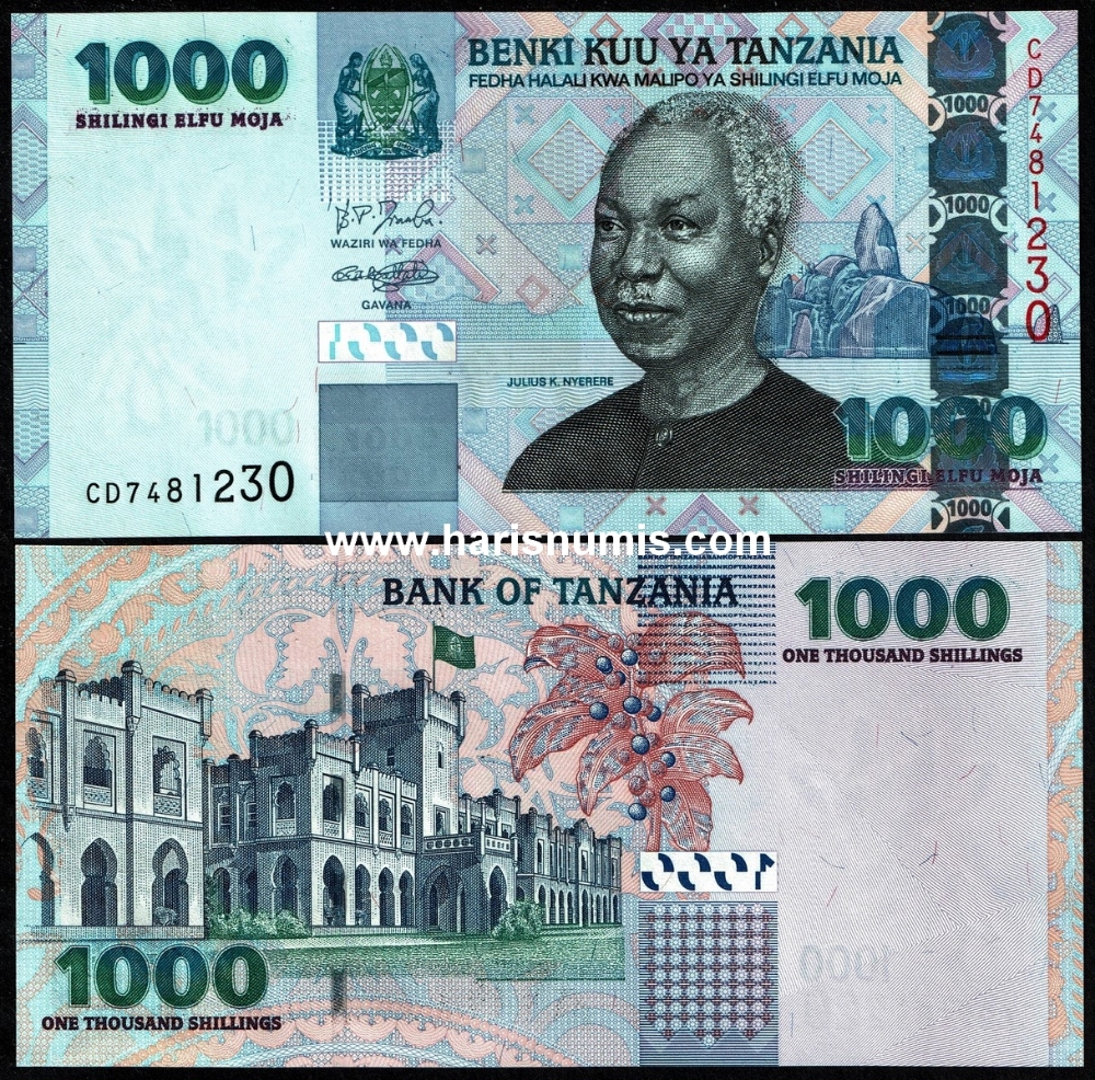 Picture of TANZANIA 1000 Shillings ND(2006) P36b UNC