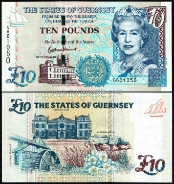 Picture of GUERNSEY 10 Pounds ND(2023) P 57e UNC