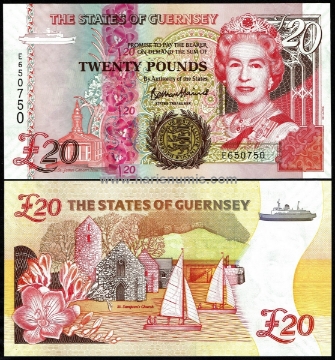 Picture of GUERNSEY 20 Pounds ND(2023) P 58d UNC