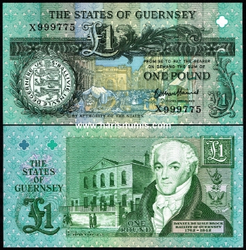 Picture of GUERNSEY 1 Pound ND(2016) P 52d.1 UNC