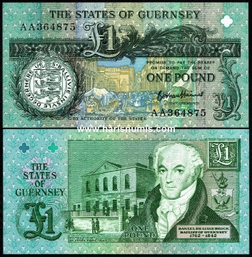 Picture of GUERNSEY 1 Pound ND(2016) P 52d.2 UNC