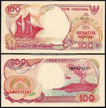 Picture of INDONESIA 100 Rupiah 1992 (99) P 127g UNC
