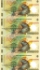 Picture of ROMANIA 500.000 Lei 2000 Uncut Sheet of 4 P115b UNC