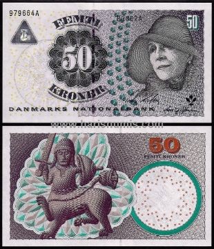 Picture of DENMARK 50 Kroner 2006 B3 type 2 P60c UNC